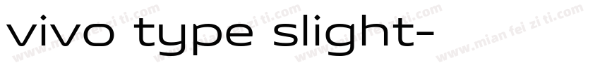 vivo type slight字体转换